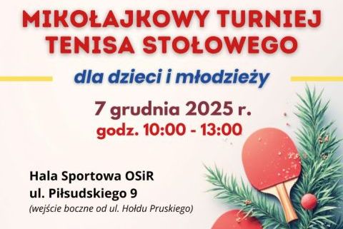 Mikołajkowy Turniej Tenisa Stołowego
